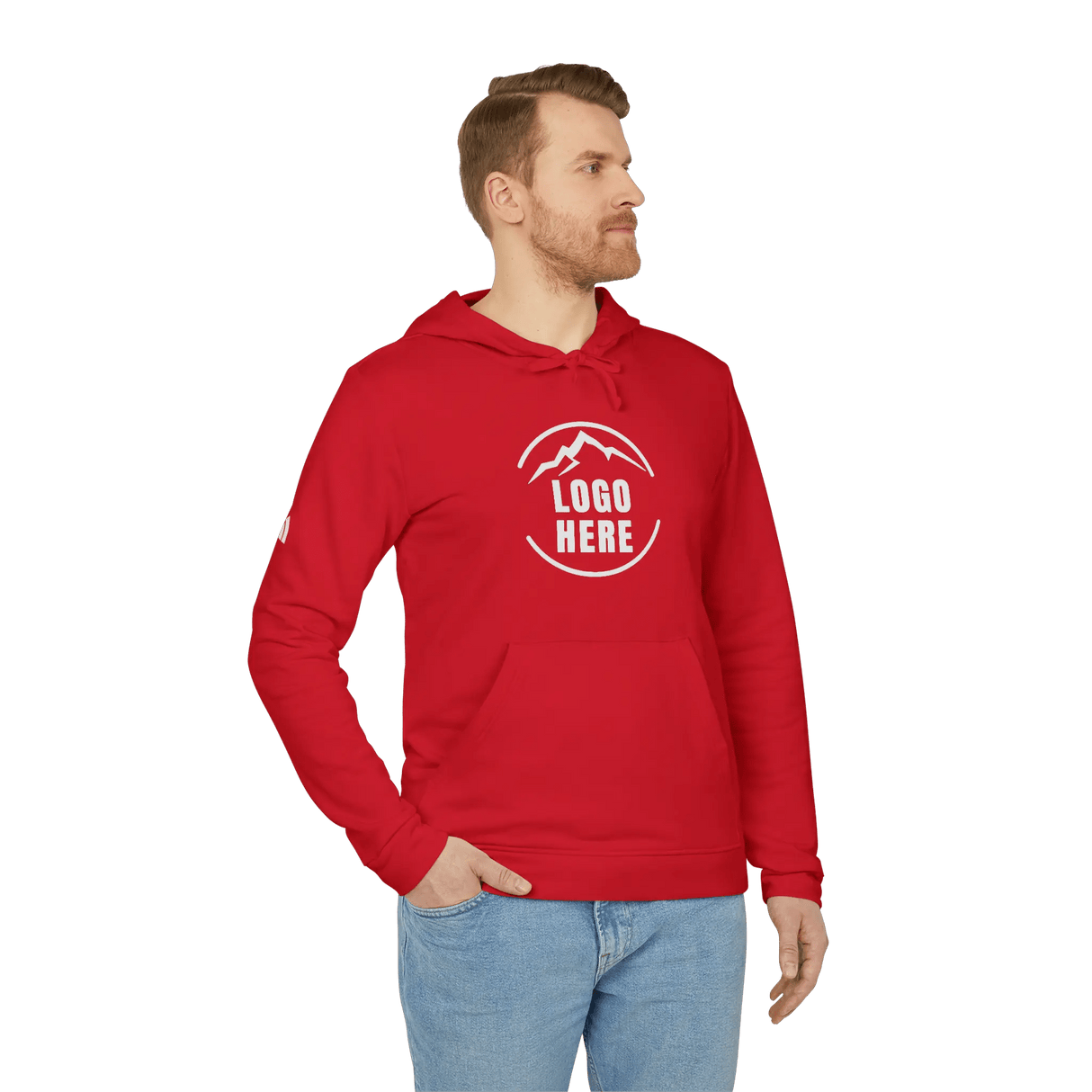 Custom Men's adidas Printed Pullover Hoodie - Arklavo