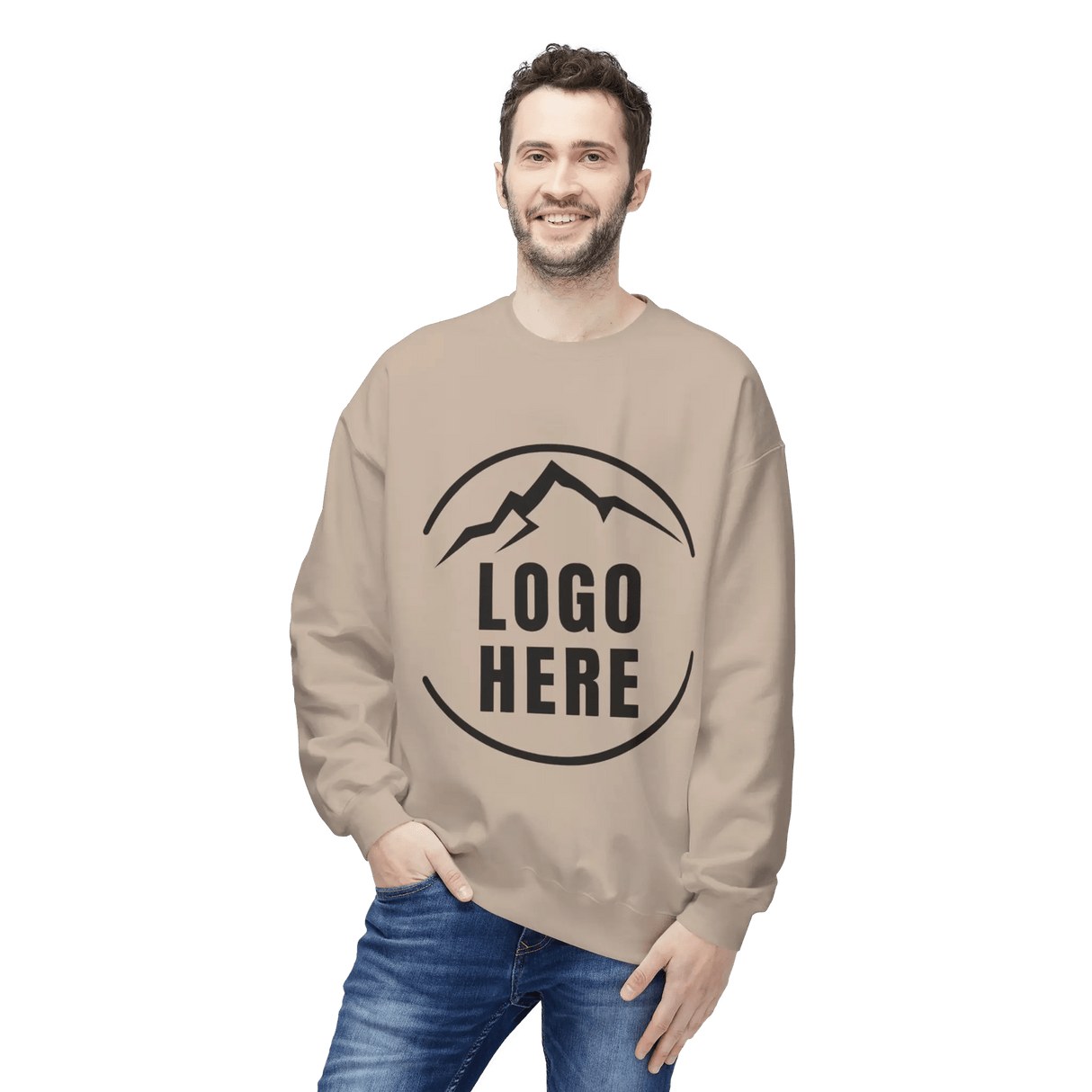 Custom Men's Gildan Printed Ringspun Crewneck Sweatshirt - Arklavo