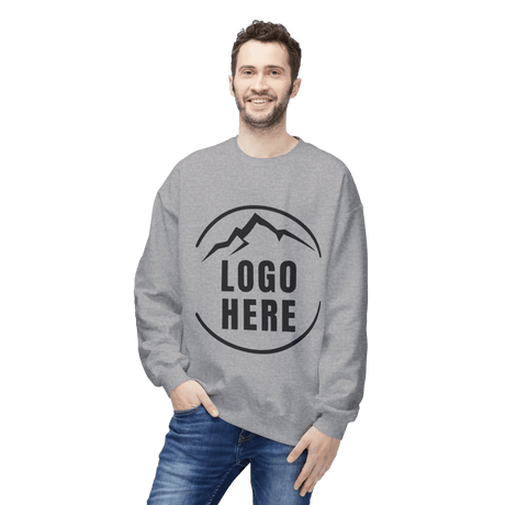 Custom Men's Gildan Printed Ringspun Crewneck Sweatshirt - Arklavo