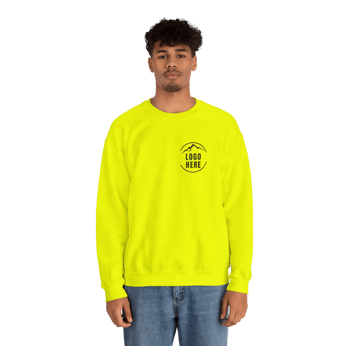 Custom Men's Gildan Printed Cotton Blend Crewneck Sweatshirt - Arklavo
