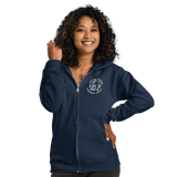 Custom Women's Gildan Embroidered Fleece Zip Hoodie - Arklavo