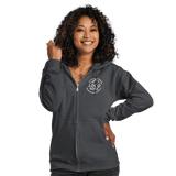 Custom Women's Gildan Embroidered Fleece Zip Hoodie - Arklavo