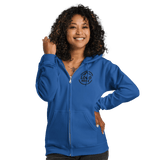 Custom Women's Gildan Embroidered Fleece Zip Hoodie - Arklavo