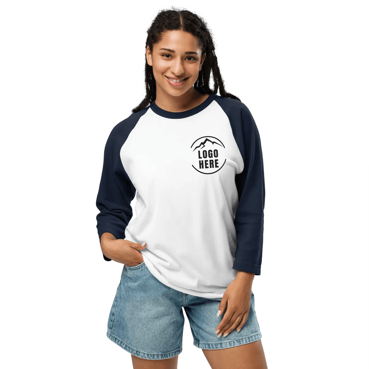 Custom Women's Tultex Printed Raglan Baseball Shirt - Arklavo