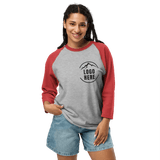 Custom Women's Tultex Embroidered Raglan Baseball Shirt - Arklavo