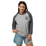 Custom Women's Tultex Embroidered Raglan Baseball Shirt - Arklavo