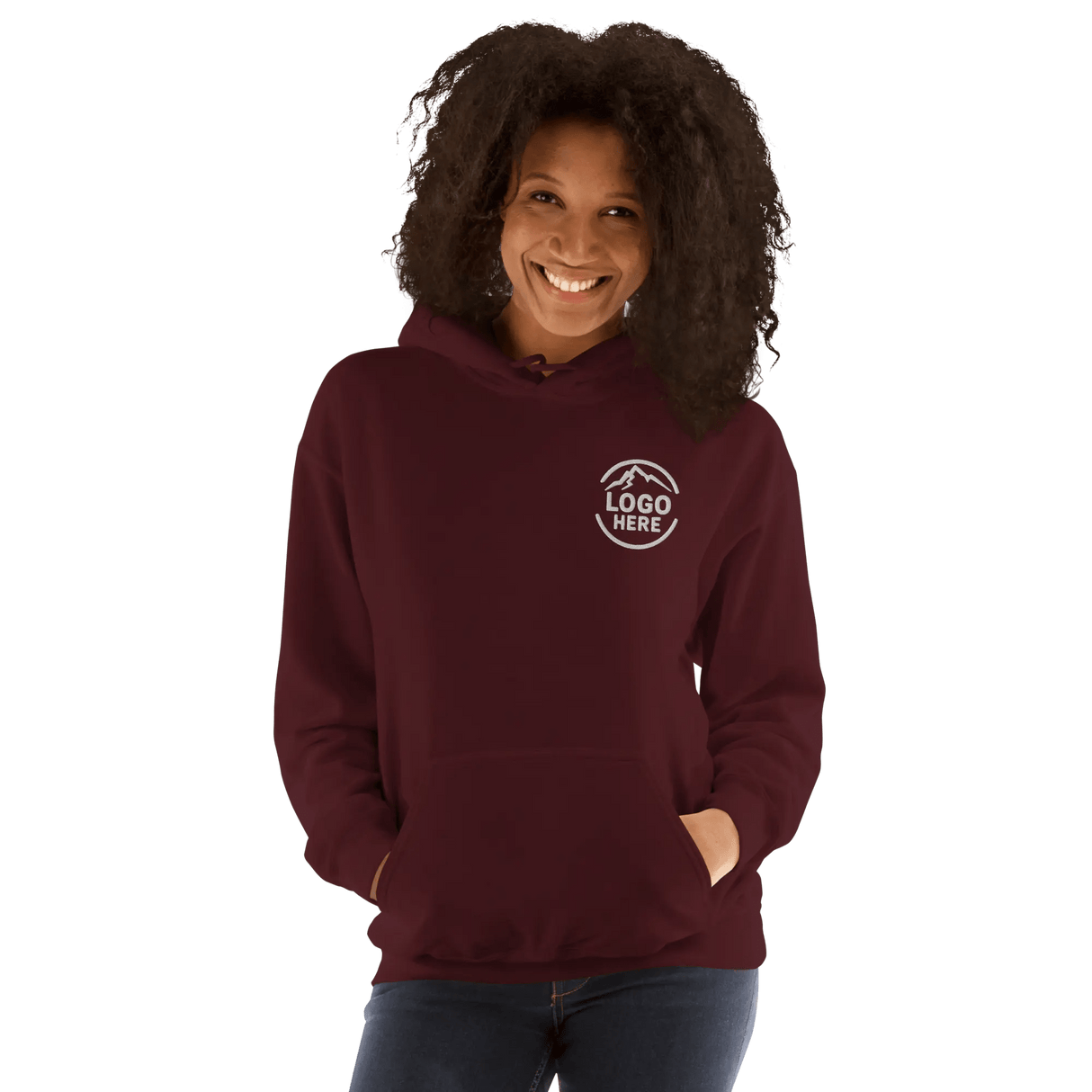Custom Women's Gildan Embroidered Pullover Hoodie - Arklavo