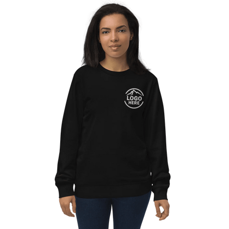 Custom Women's SOL'S Embroidered Organic Cotton Crewneck Sweatshirt - Arklavo