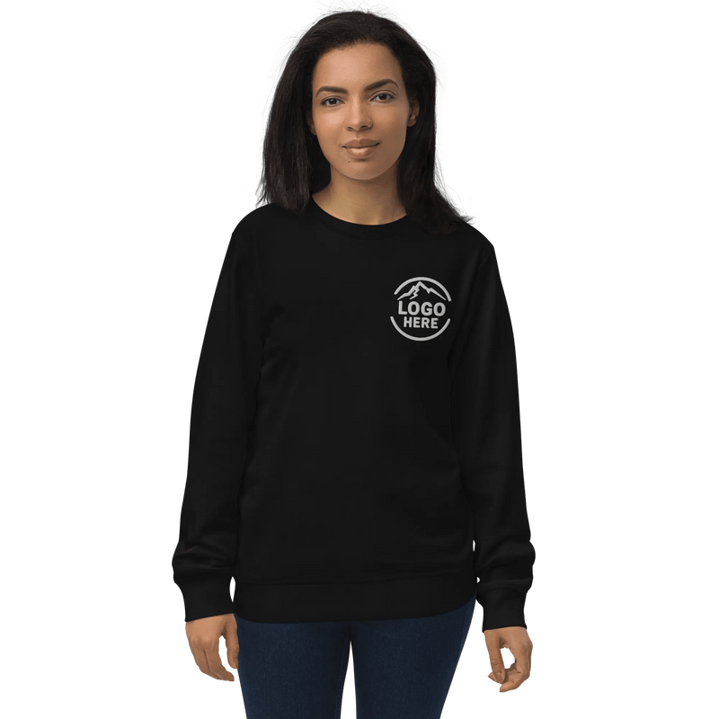 Custom Women's SOL'S Embroidered Organic Cotton Crewneck Sweatshirt - Arklavo