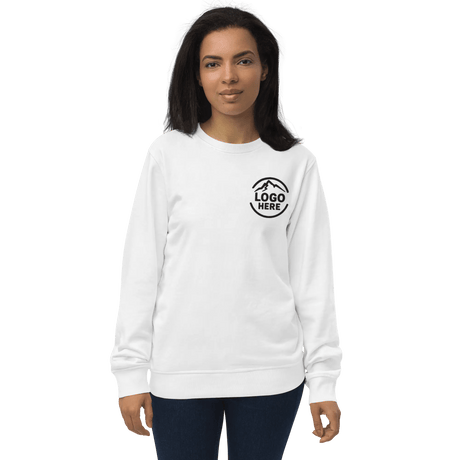 Custom Women's SOL'S Embroidered Organic Cotton Crewneck Sweatshirt - Arklavo