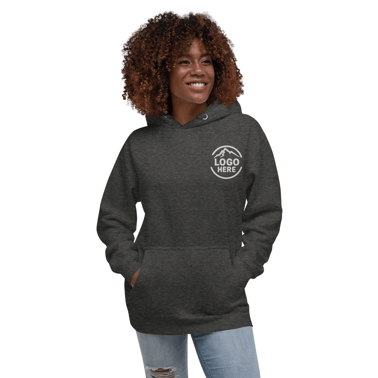 Custom Women's Cotton Heritage Embroidered Pullover Hoodie - Arklavo