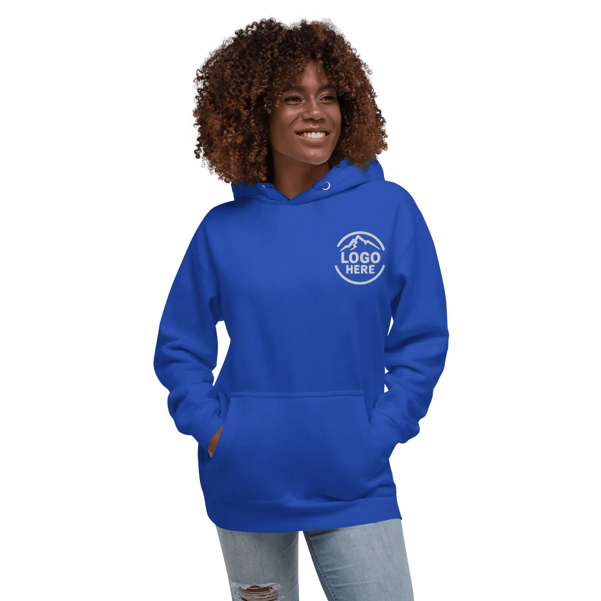 Custom Women's Cotton Heritage Embroidered Pullover Hoodie - Arklavo