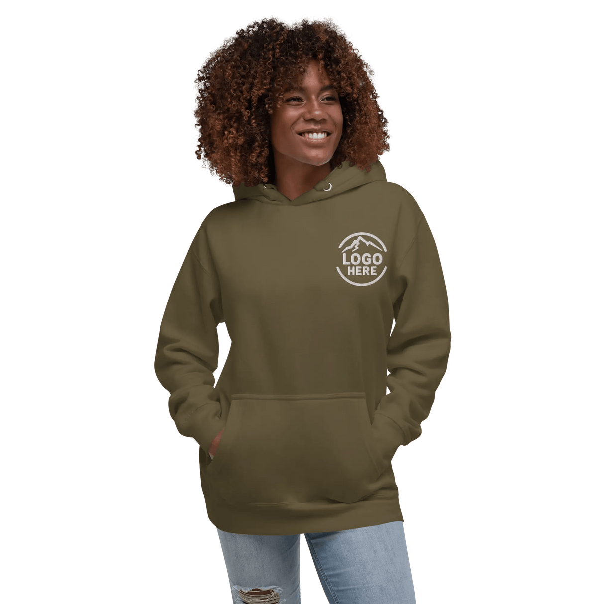Custom Women's Cotton Heritage Embroidered Pullover Hoodie - Arklavo