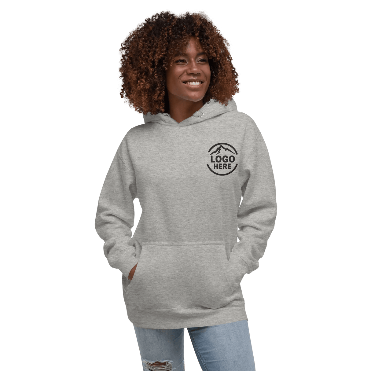 Custom Women's Cotton Heritage Embroidered Pullover Hoodie - Arklavo