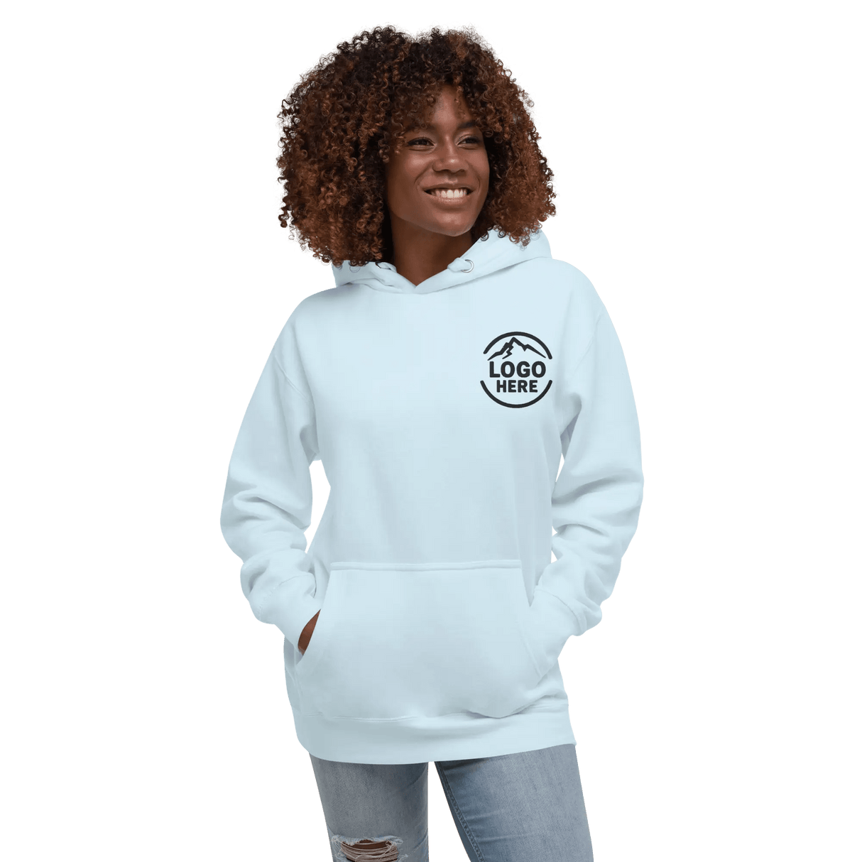 Custom Women's Cotton Heritage Embroidered Pullover Hoodie - Arklavo
