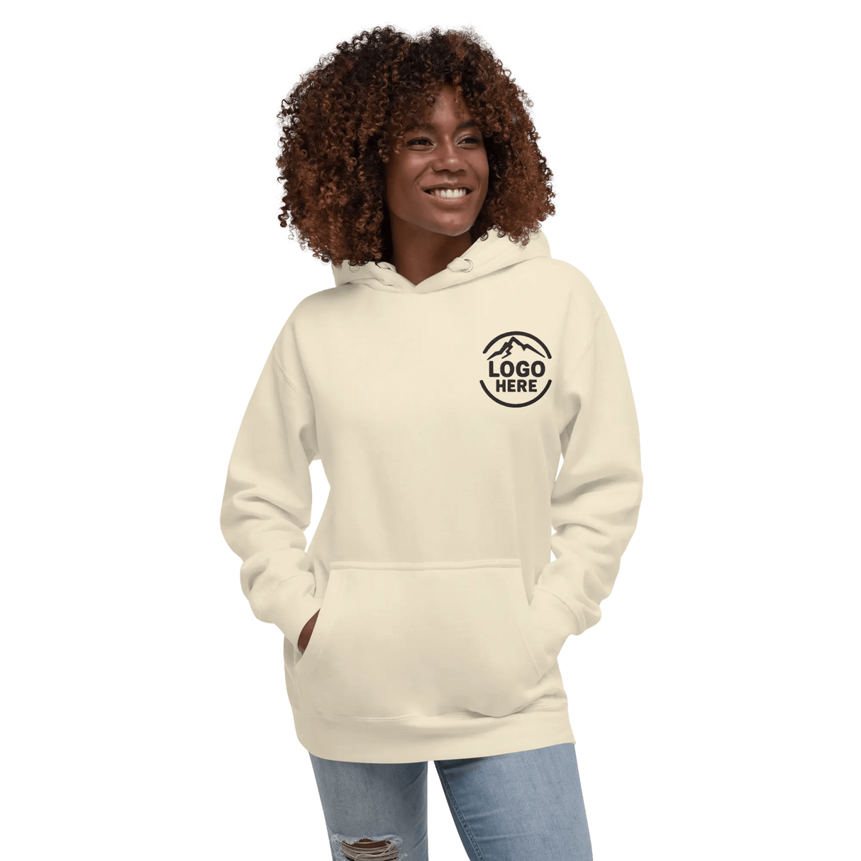 Custom Women's Cotton Heritage Embroidered Pullover Hoodie - Arklavo