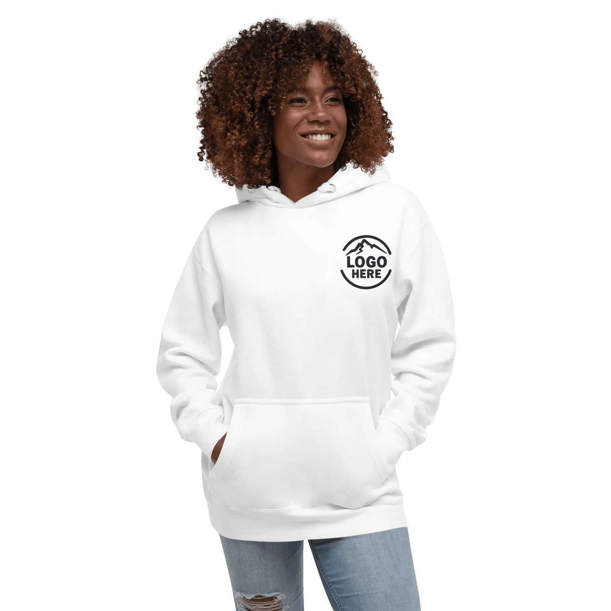 Custom Women's Cotton Heritage Embroidered Pullover Hoodie - Arklavo