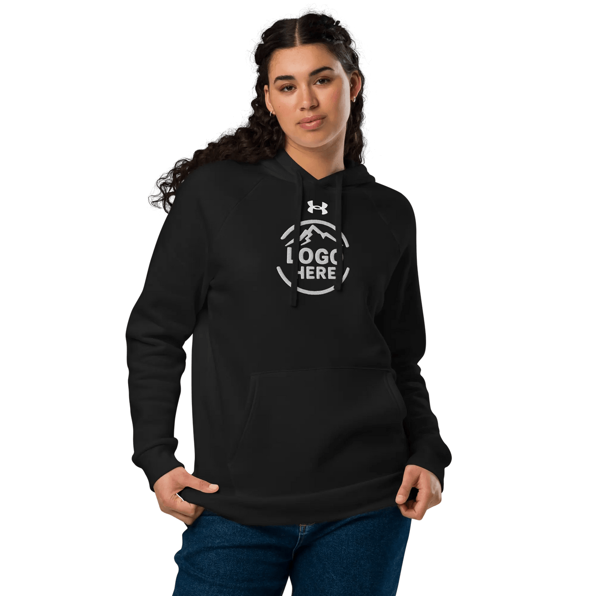 Custom Women's Under Armour Embroidered Performance Pullover Hoodie - Arklavo