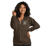 Custom Women's Gildan Printed Heavyweight Zip Hoodie - Arklavo