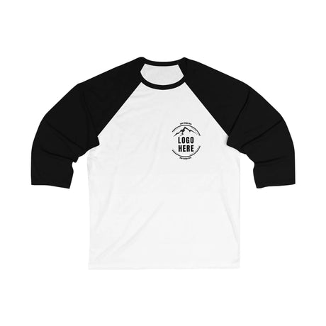 Custom Women's Bella + Canvas Printed 3/4 Sleeve Baseball T-Shirt - Arklavo