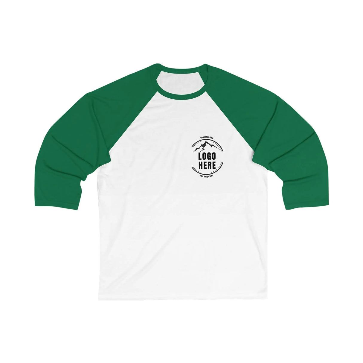 Custom Women's Bella + Canvas Printed 3/4 Sleeve Baseball T-Shirt - Arklavo