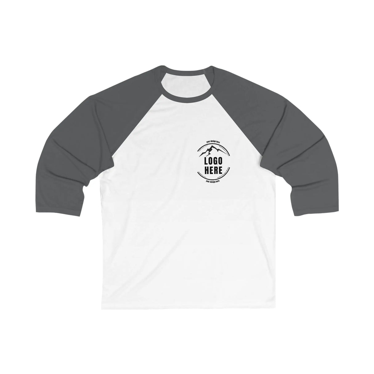 Custom Women's Bella + Canvas Printed 3/4 Sleeve Baseball T-Shirt - Arklavo
