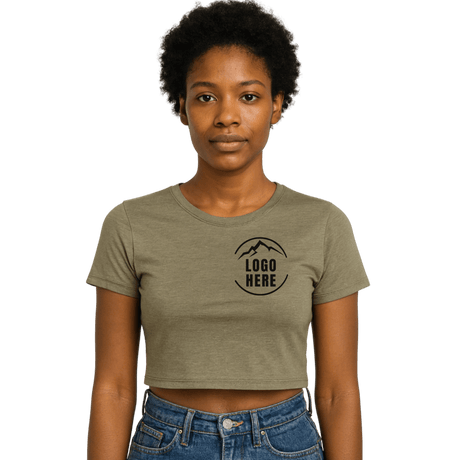 Custom Women's Bella + Canvas Printed Cropped T-Shirt - Arklavo