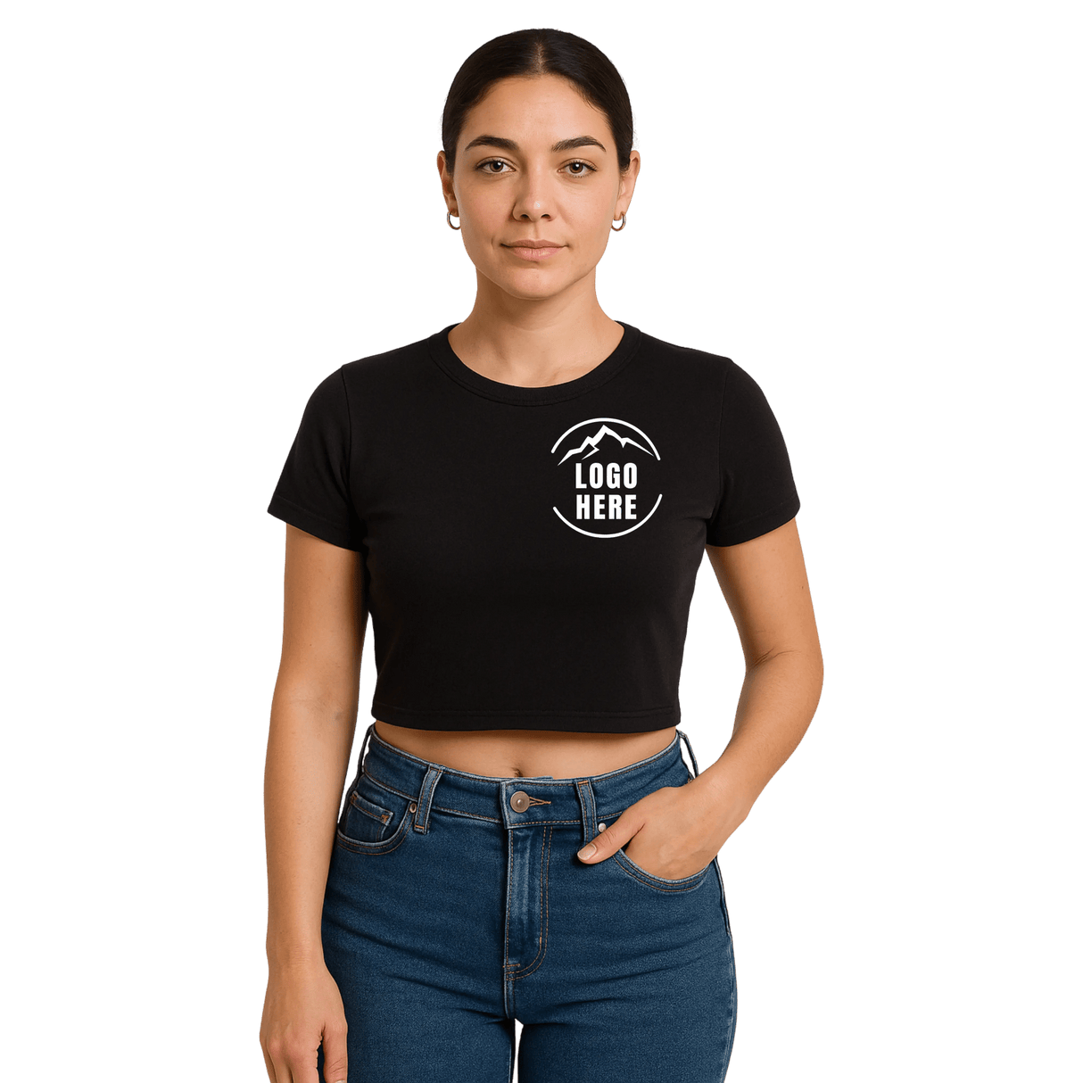 Custom Women's Bella + Canvas Printed Cropped T-Shirt - Arklavo