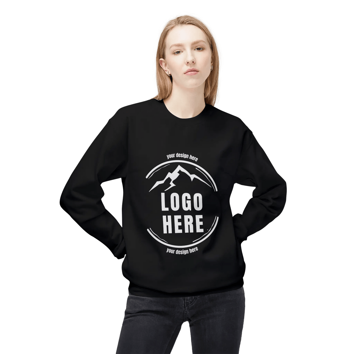 Custom Women's Gildan Printed Ringspun Crewneck Sweatshirt - Arklavo