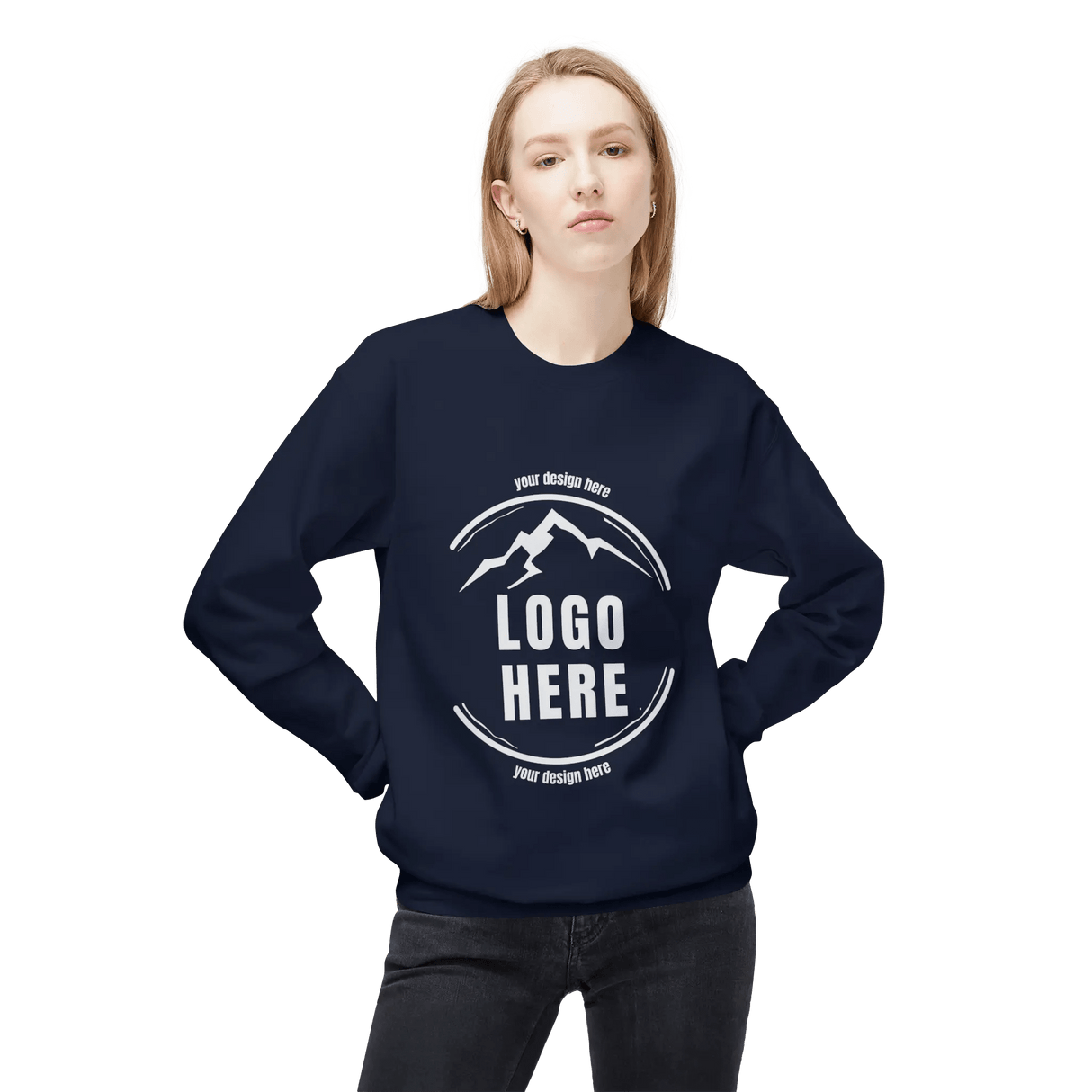 Custom Women's Gildan Printed Ringspun Crewneck Sweatshirt - Arklavo