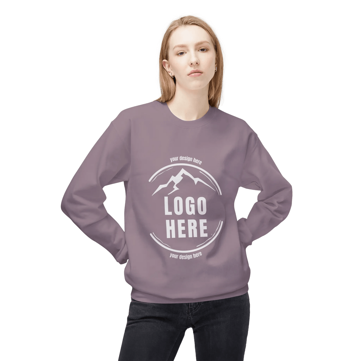 Custom Women's Gildan Printed Ringspun Crewneck Sweatshirt - Arklavo