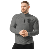 Custom Men's adidas Embroidered Quarter - Zip Pullover - Arklavo