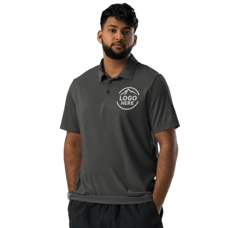 Custom Men's adidas Embroidered Space - Dyed Polo Shirt - Arklavo