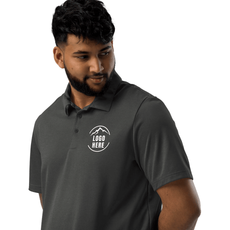 Custom Men's adidas Printed Space - Dyed Polo Shirt - Arklavo