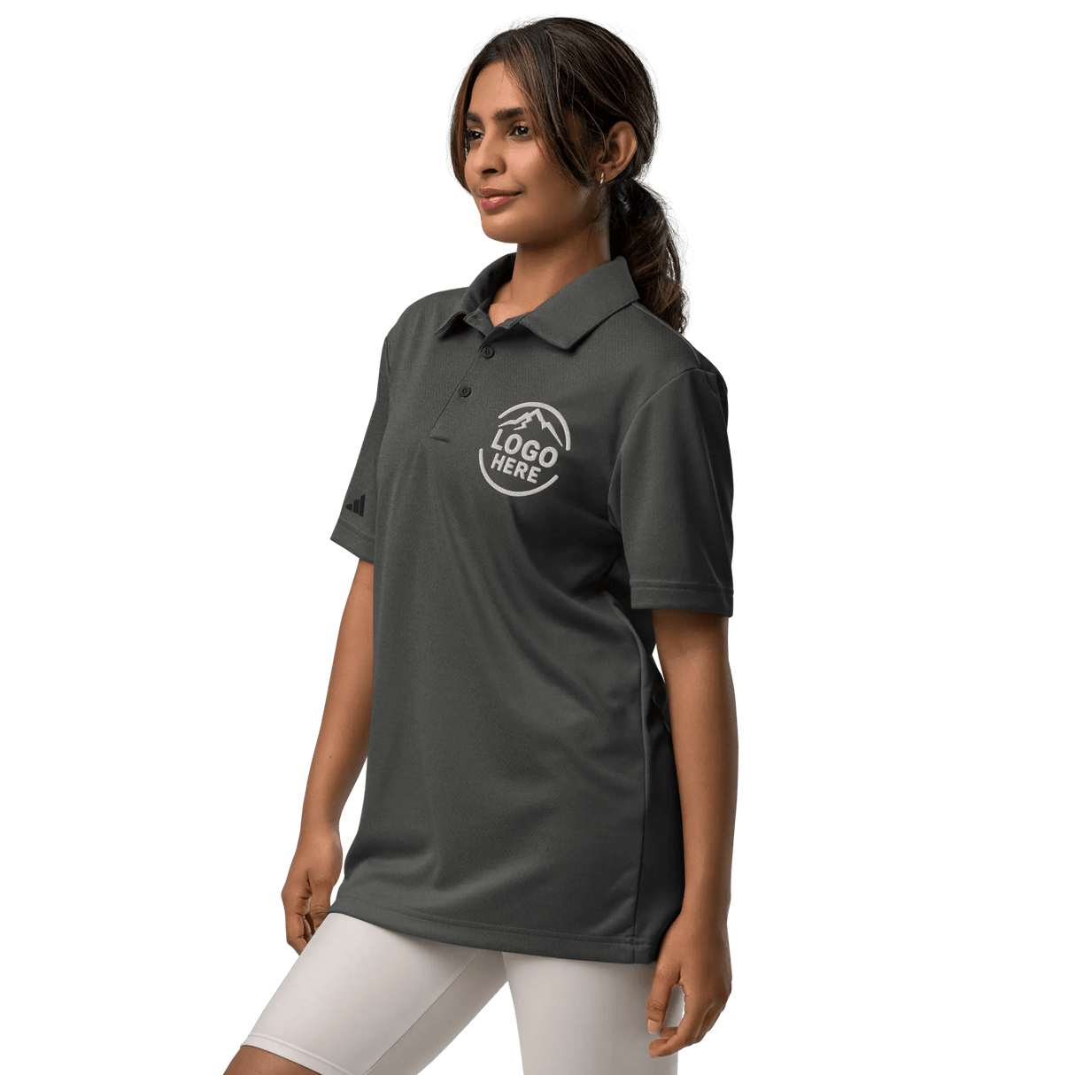 Custom Women's adidas Embroidered Space - Dyed Polo Shirt - Arklavo