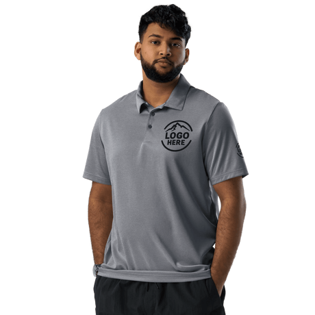 Custom Men's adidas Embroidered Space - Dyed Polo Shirt - Arklavo