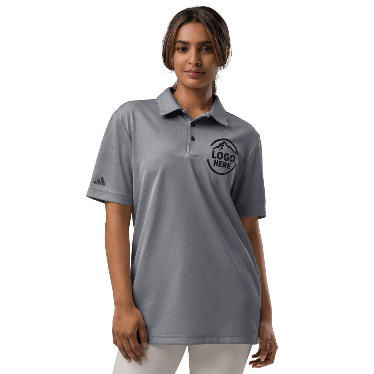 Custom Women's adidas Embroidered Space - Dyed Polo Shirt - Arklavo