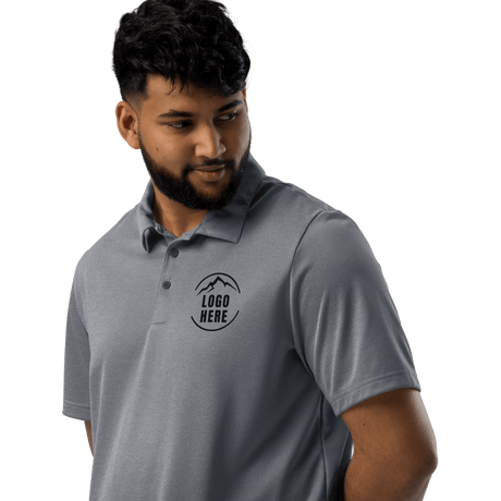 Custom Men's adidas Printed Space - Dyed Polo Shirt - Arklavo