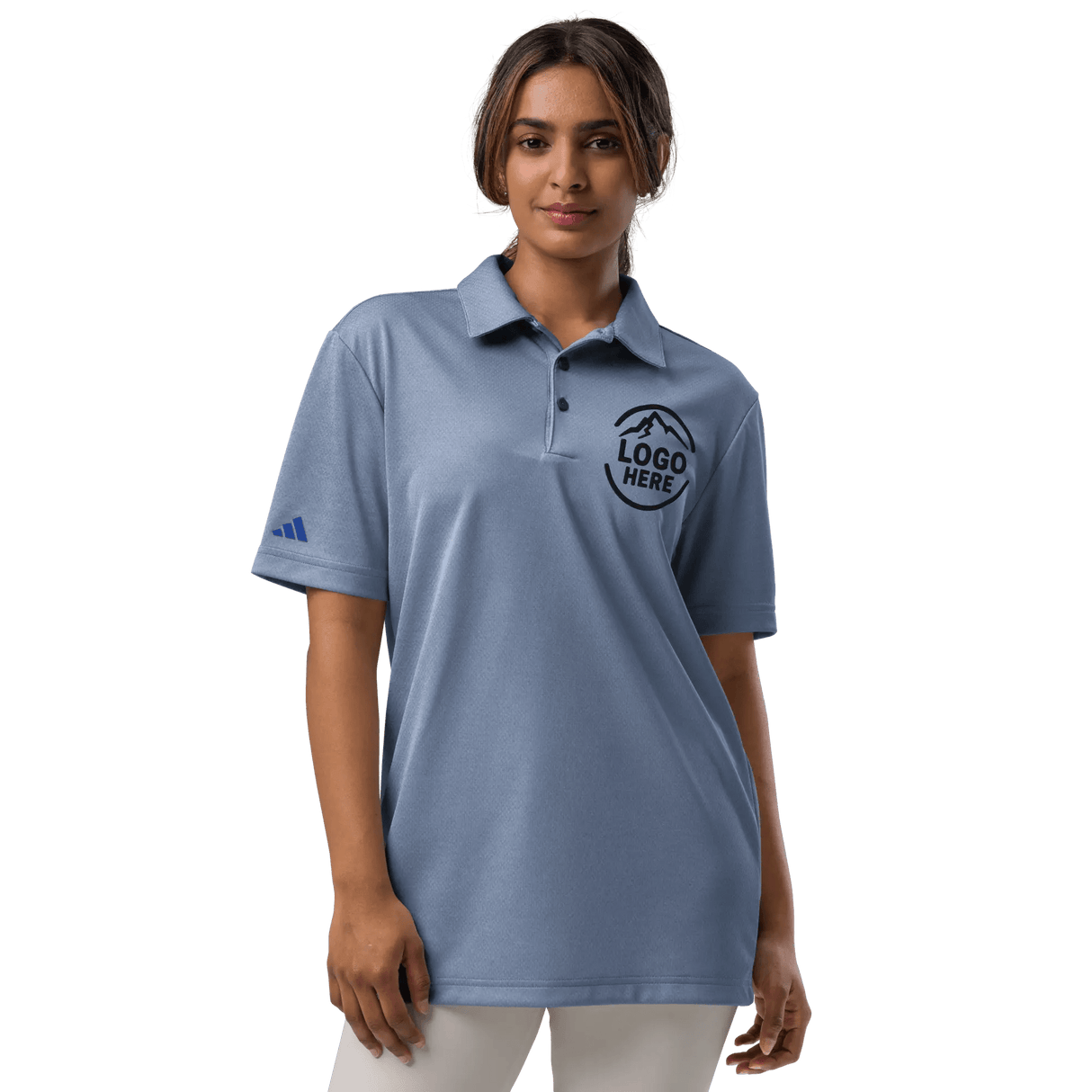 Custom Women's adidas Embroidered Space - Dyed Polo Shirt - Arklavo