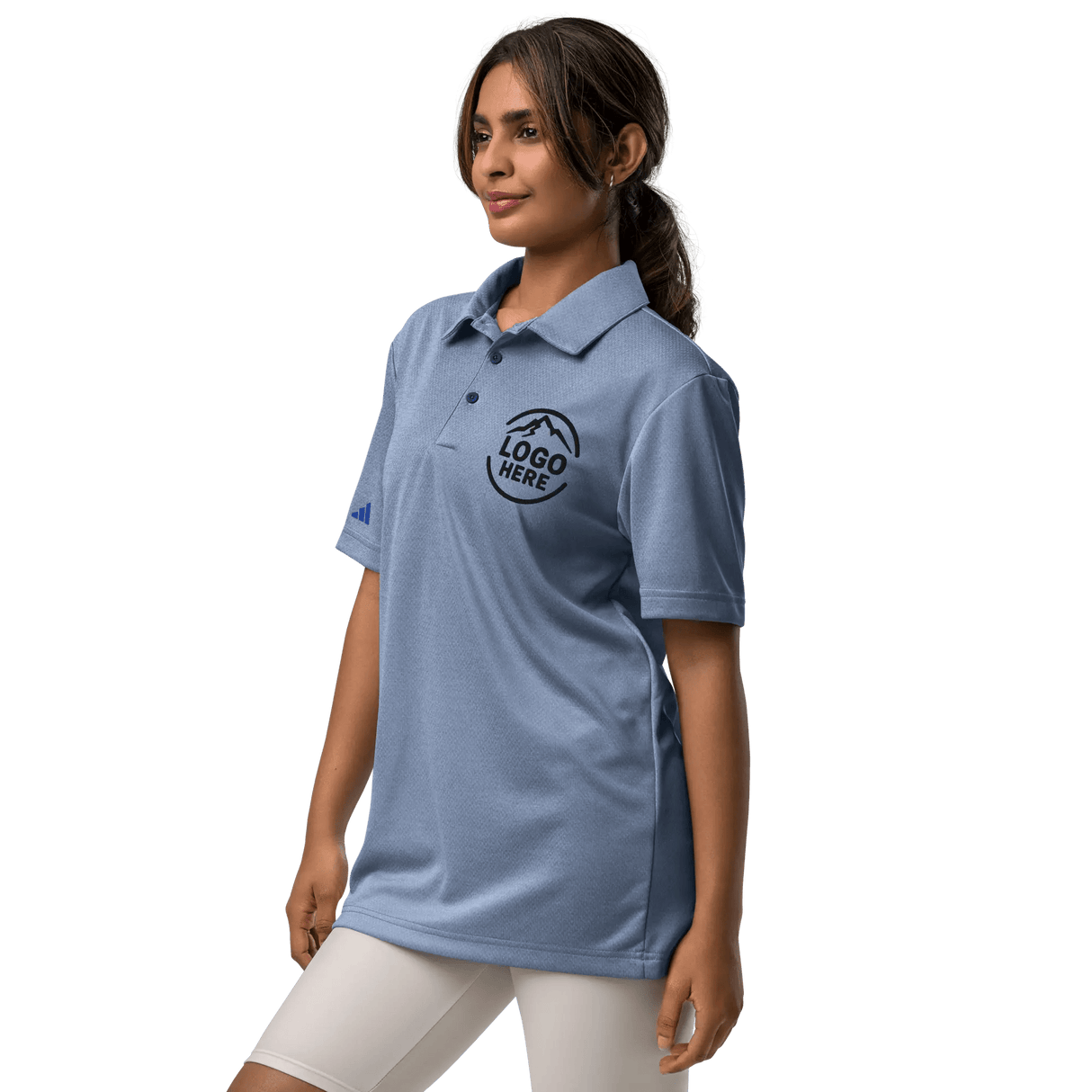 Custom Women's adidas Embroidered Space - Dyed Polo Shirt - Arklavo