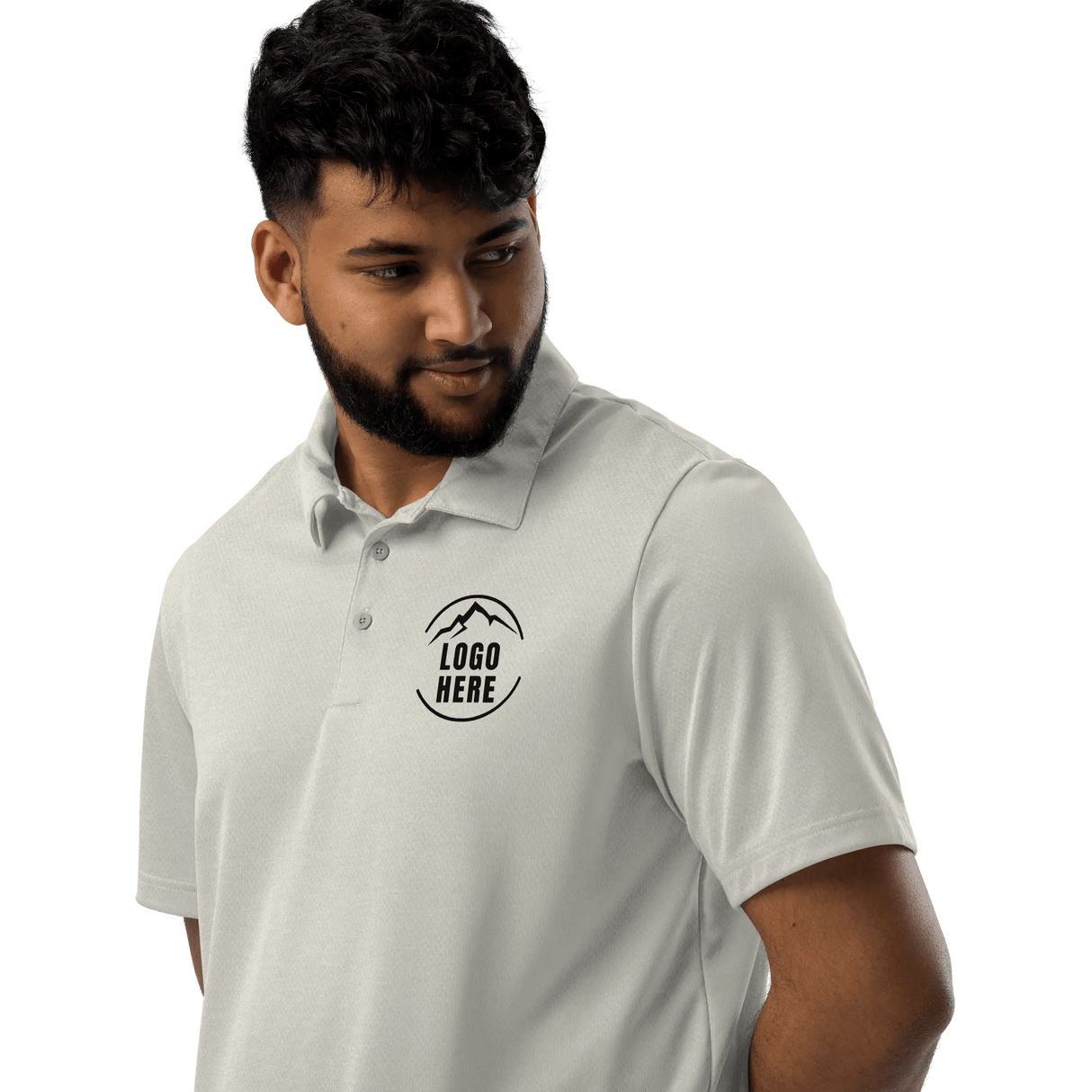 Custom Men's adidas Printed Space - Dyed Polo Shirt - Arklavo