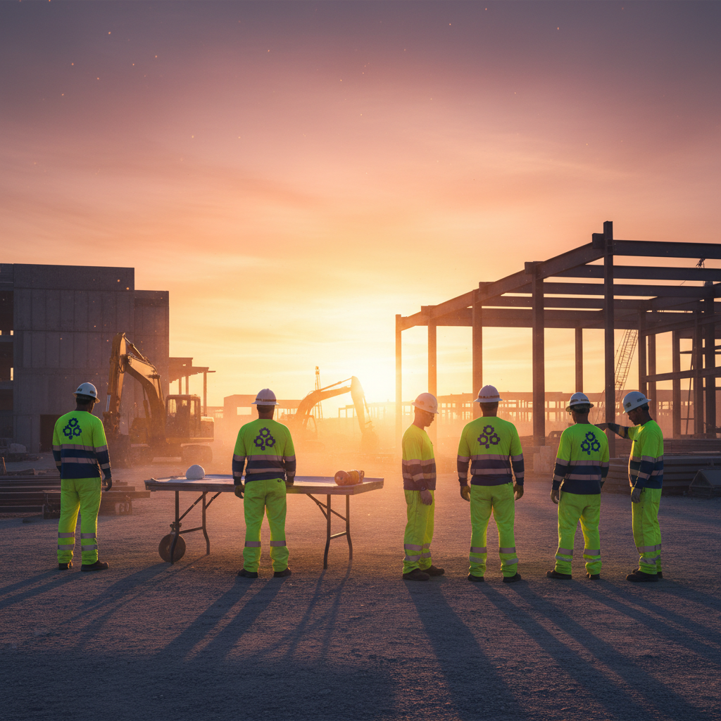 Custom workwear for business with hi-vis Class 2 shirts and branded FR jackets at Arklavo