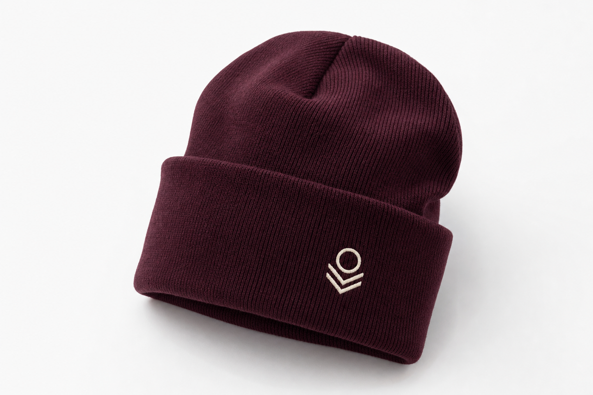 Custom embroidered beanies by Arklavo