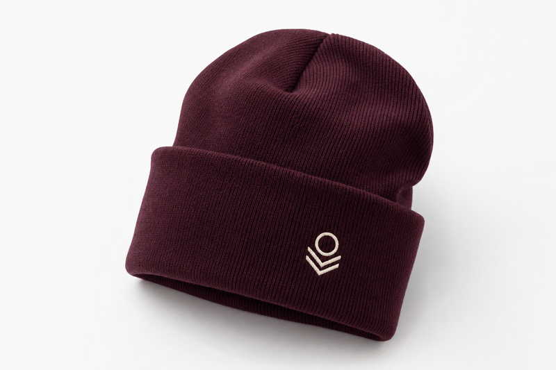Custom embroidered beanies by Arklavo