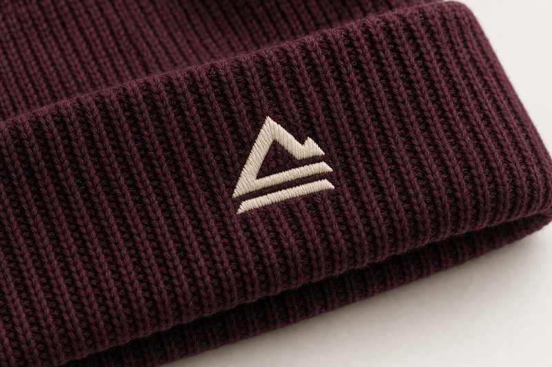 Custom embroidered beanies by Arklavo