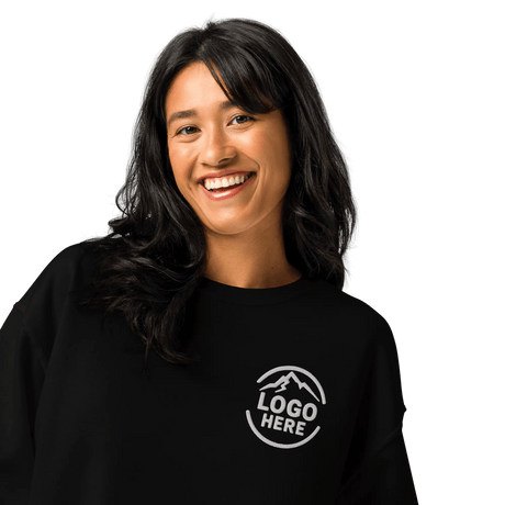 Custom Women's Jerzees Embroidered Fleece Crewneck Sweatshirt - Arklavo