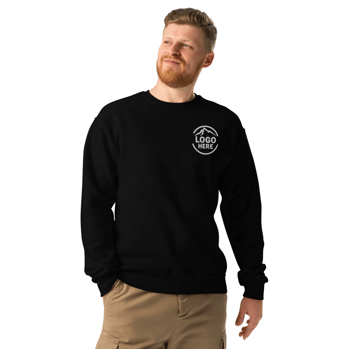 Custom Men's Jerzees Embroidered Crewneck Sweatshirt - Arklavo