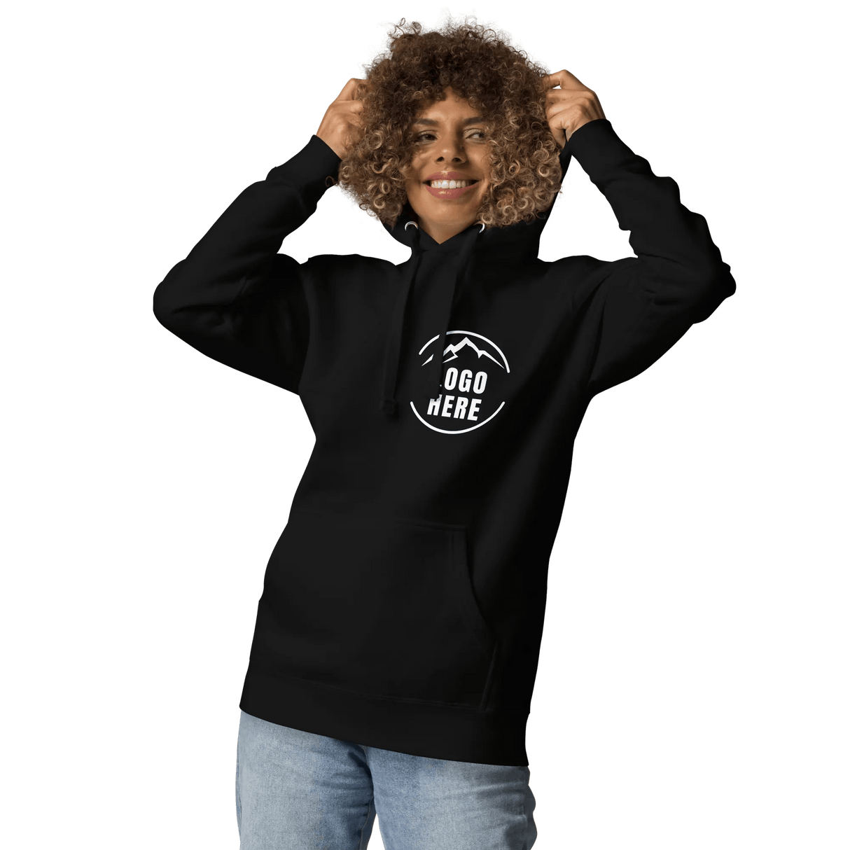 Custom Women's Cotton Heritage Printed Pullover Hoodie - Arklavo