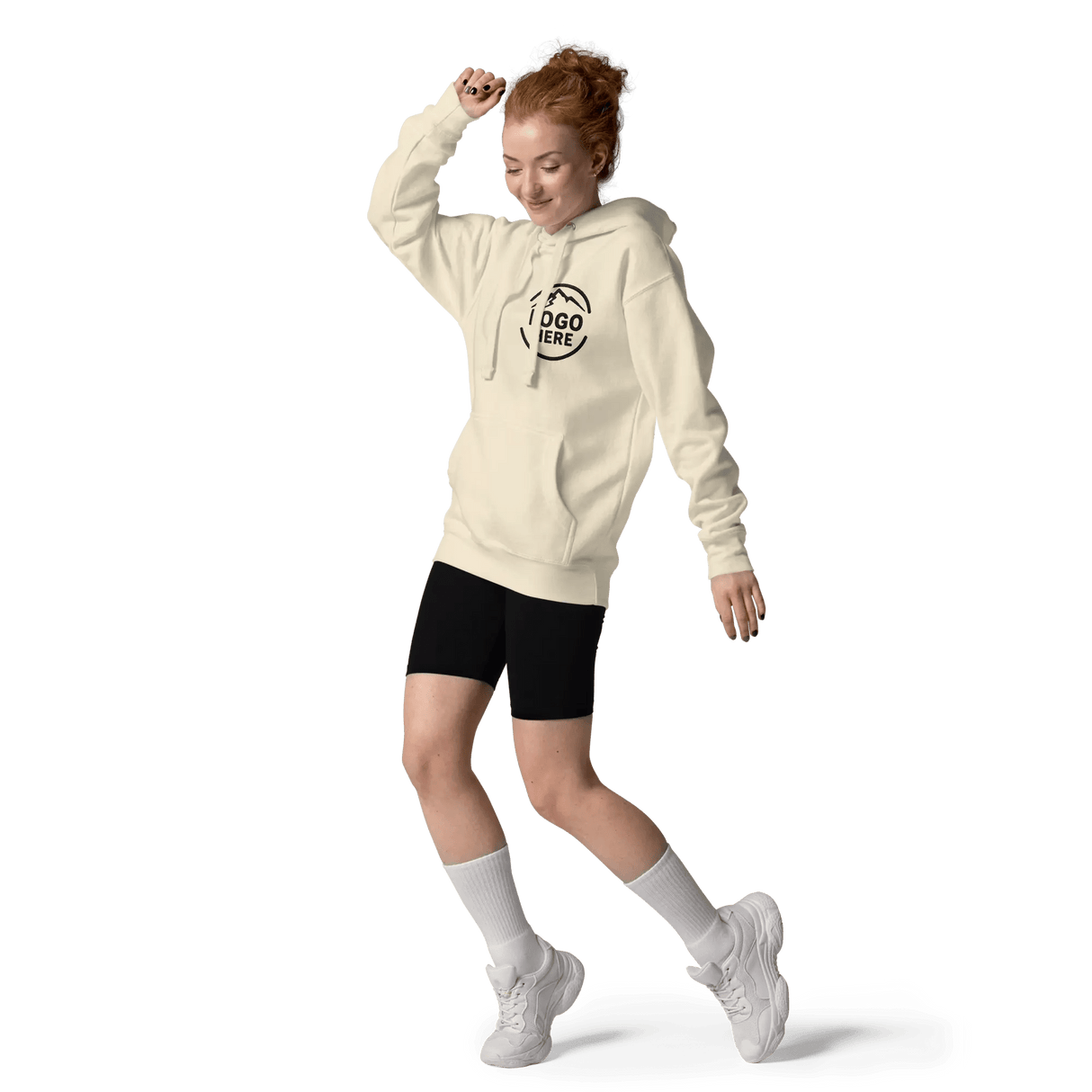 Custom Women's Cotton Heritage Printed Pullover Hoodie - Arklavo
