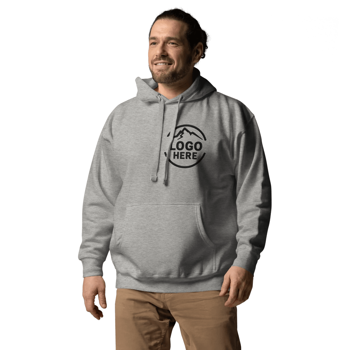Custom Men's Cotton Heritage Printed Pullover Hoodie - Arklavo